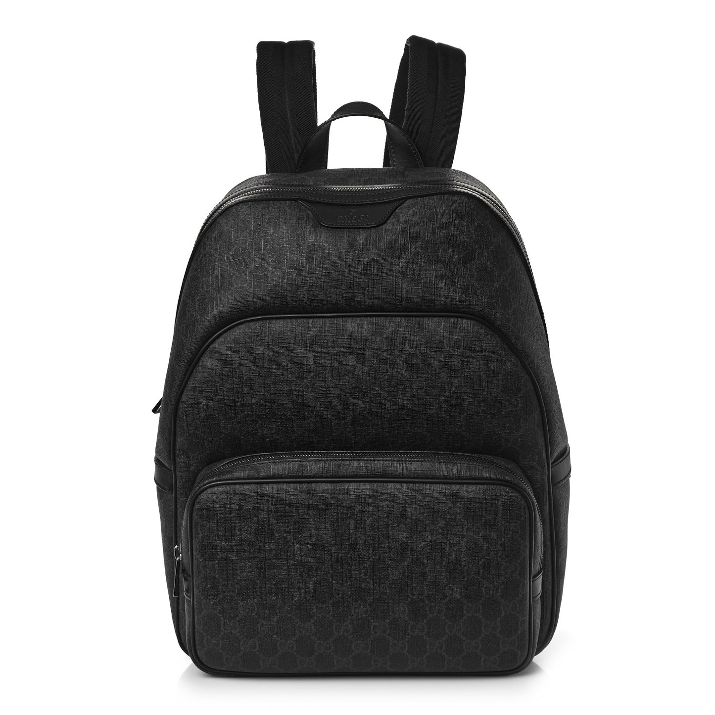 GG Supreme Monogram Medium Day Backpack Grey Black