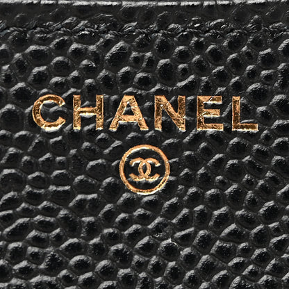 Chanel Caviar Quilted Compact Flap Wallet Black 6 of 13