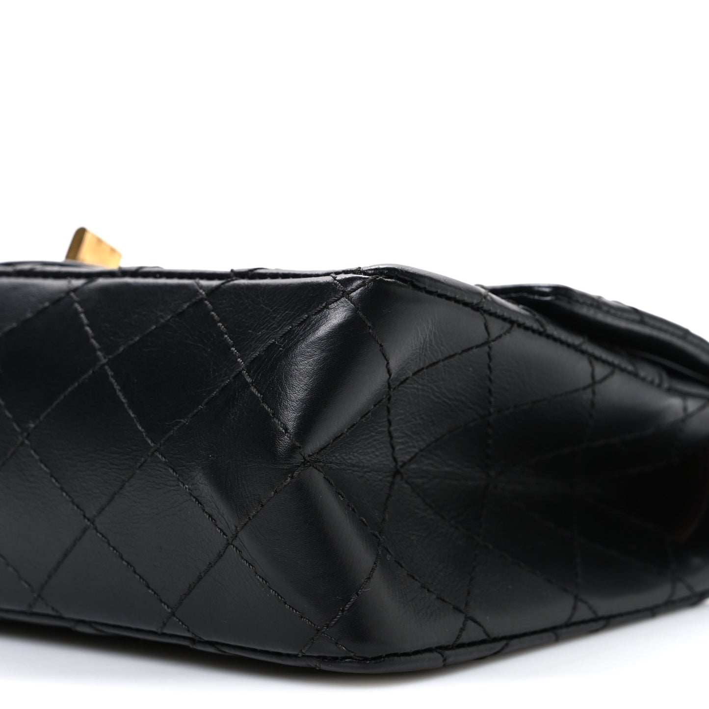 Aged Calfskin Quilted 2.55 Reissue 225 Flap Black