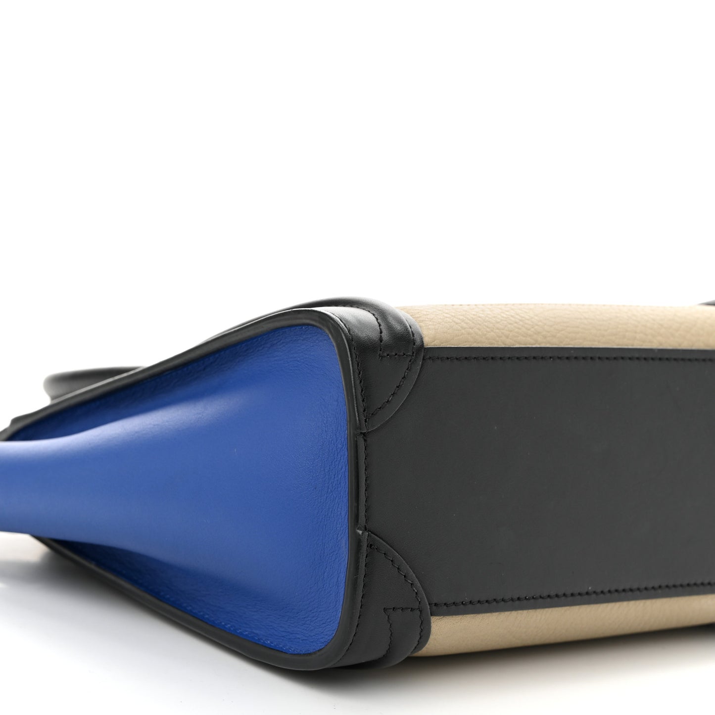 Bullhide Calfskin Nano Tri-Color Luggage Light Taupe