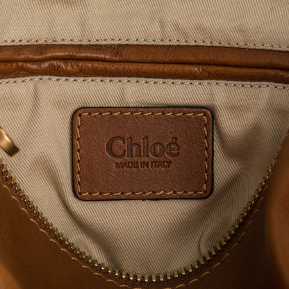 Chloe Calfskin Braided Medium Marcie Satchel Caramel 6 of 8