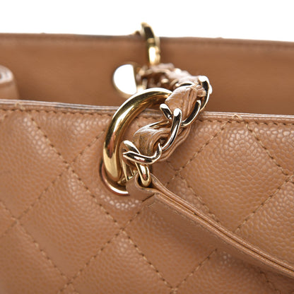 Chanel Caviar Quilted Grand Shopping Tote GST Beige 25 of 25