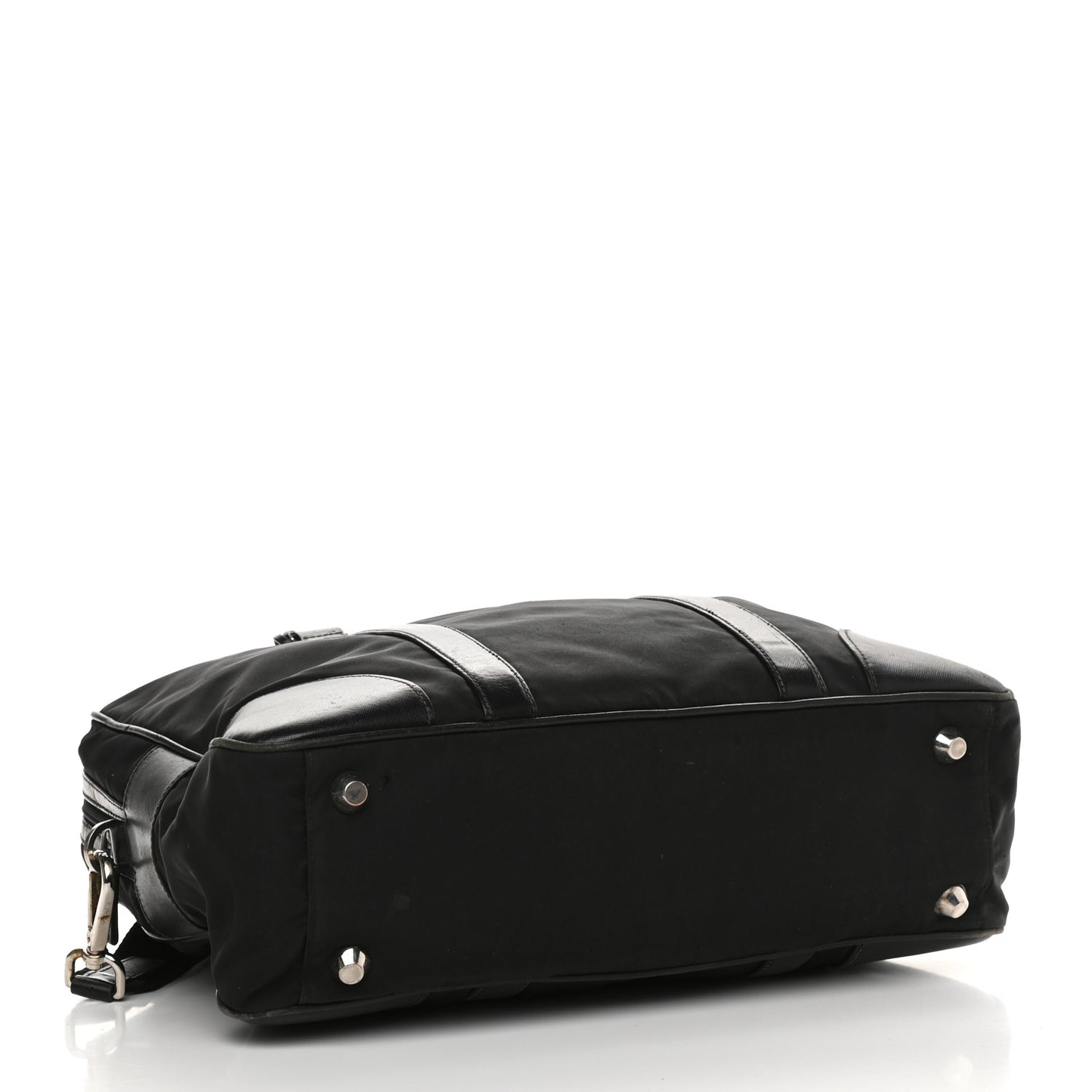 Tessuto Nylon Saffiano Briefcase Nero Black