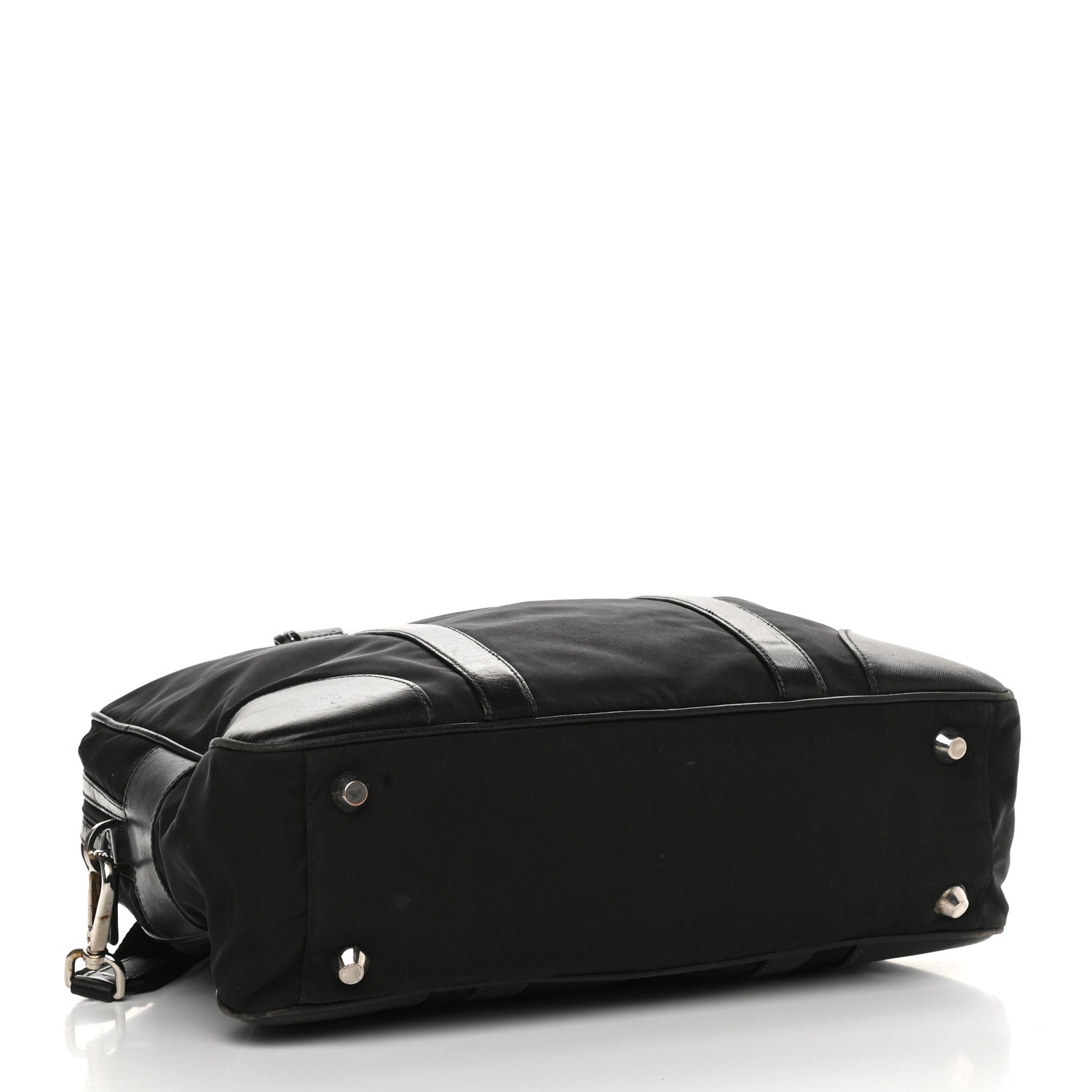 Prada Tessuto Nylon Saffiano Briefcase Nero Black 5 of 20