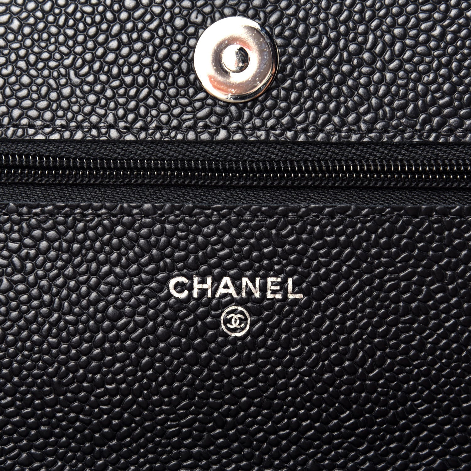 Chanel Caviar Quilted Wallet On Chain WOC Black 6 of 9