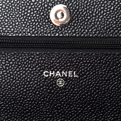 Chanel Caviar Quilted Wallet On Chain WOC Black 6 of 9
