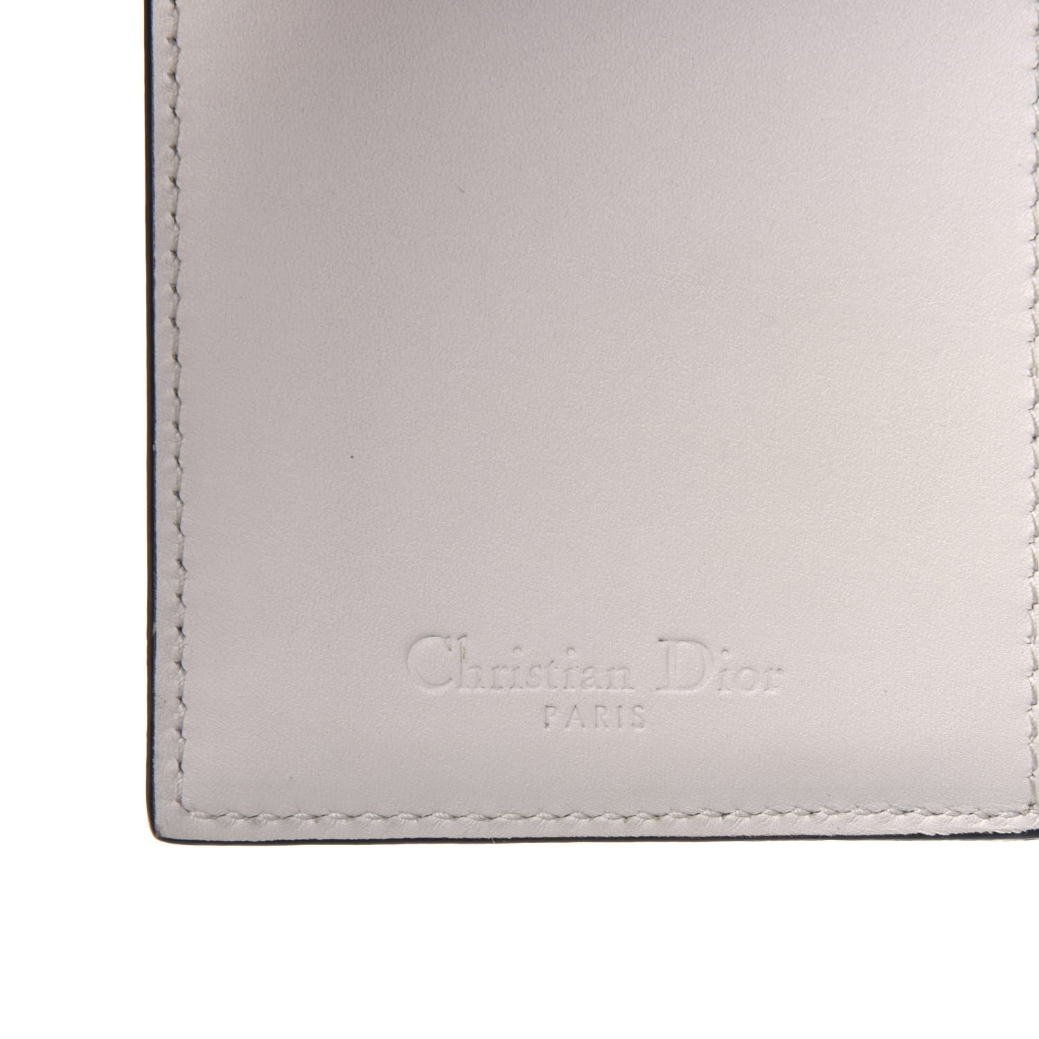 Christian Dior Lambskin Cannage Studded Lady Dior Eden Wallet White 6 of 18