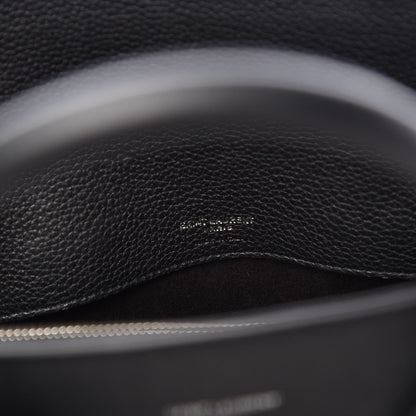 Saint Laurent Grained Calfskin Small Supple Sac De Jour Black 7 of 7