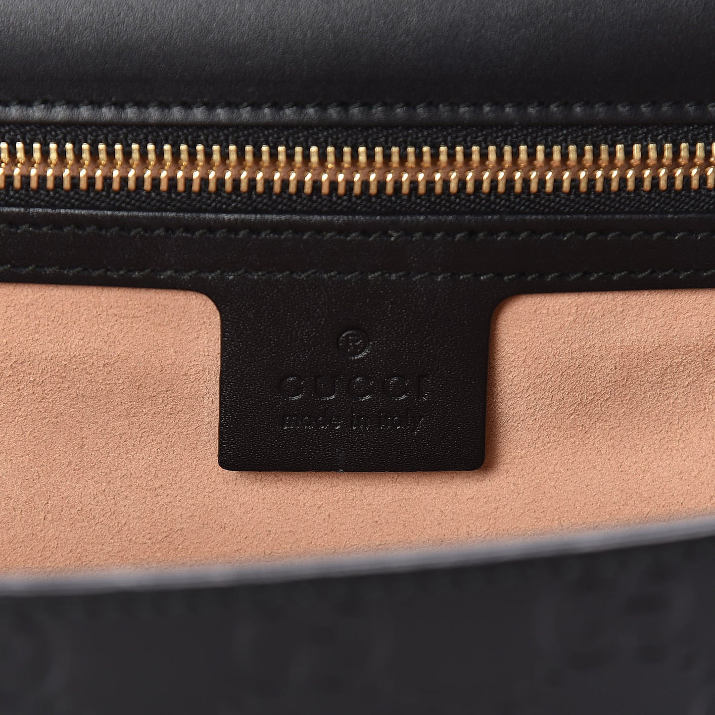 Guccissima Medium Padlock Shoulder Bag Black