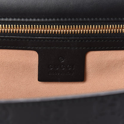 Gucci Guccissima Medium Padlock Shoulder Bag Black 8 of 12