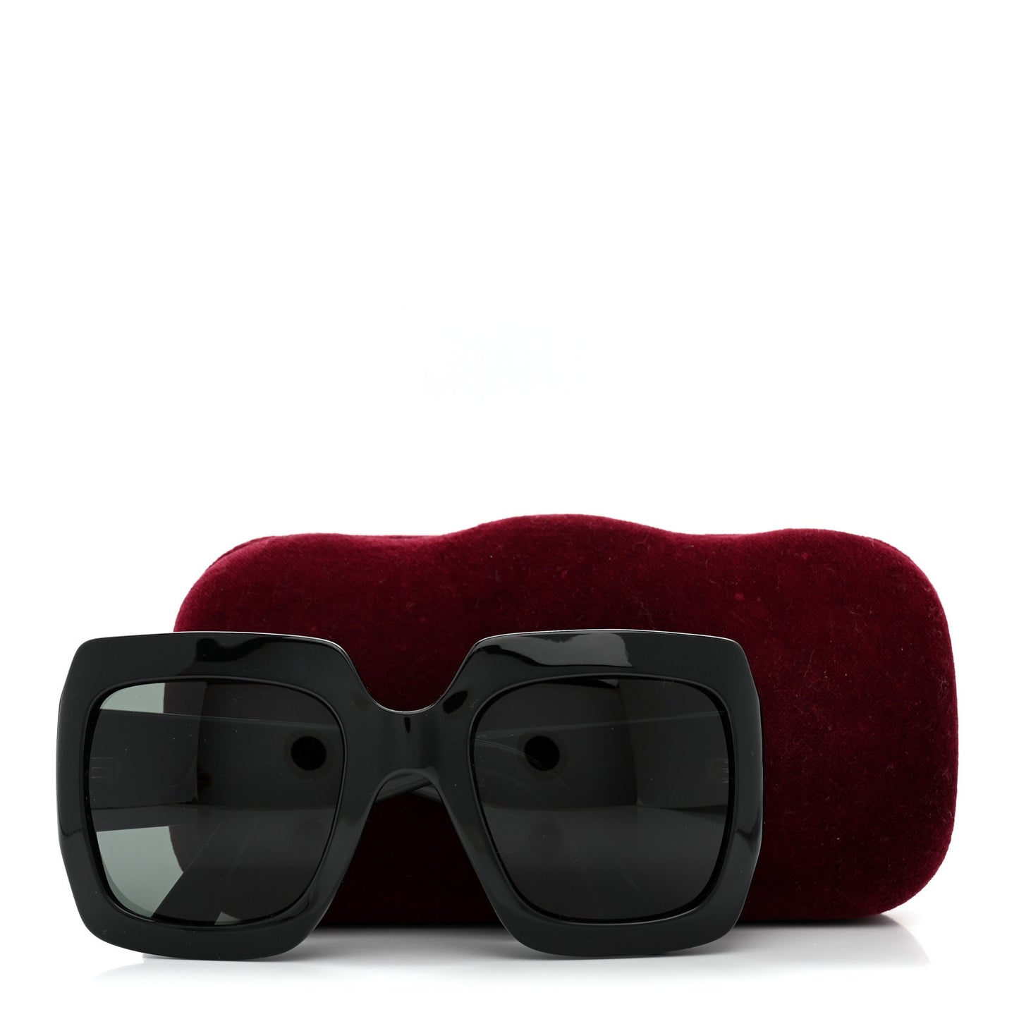 Acetate Square Frame Sunglasses GG0053S Black