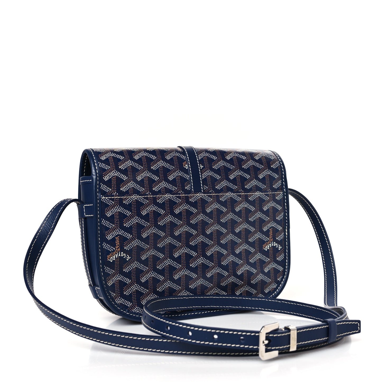 Goyardine Belvedere II PM Messenger Bag Navy