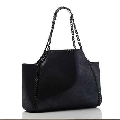 Stella McCartney Chamois Shiny Dotted Reversible Tote Blue 4 of 8