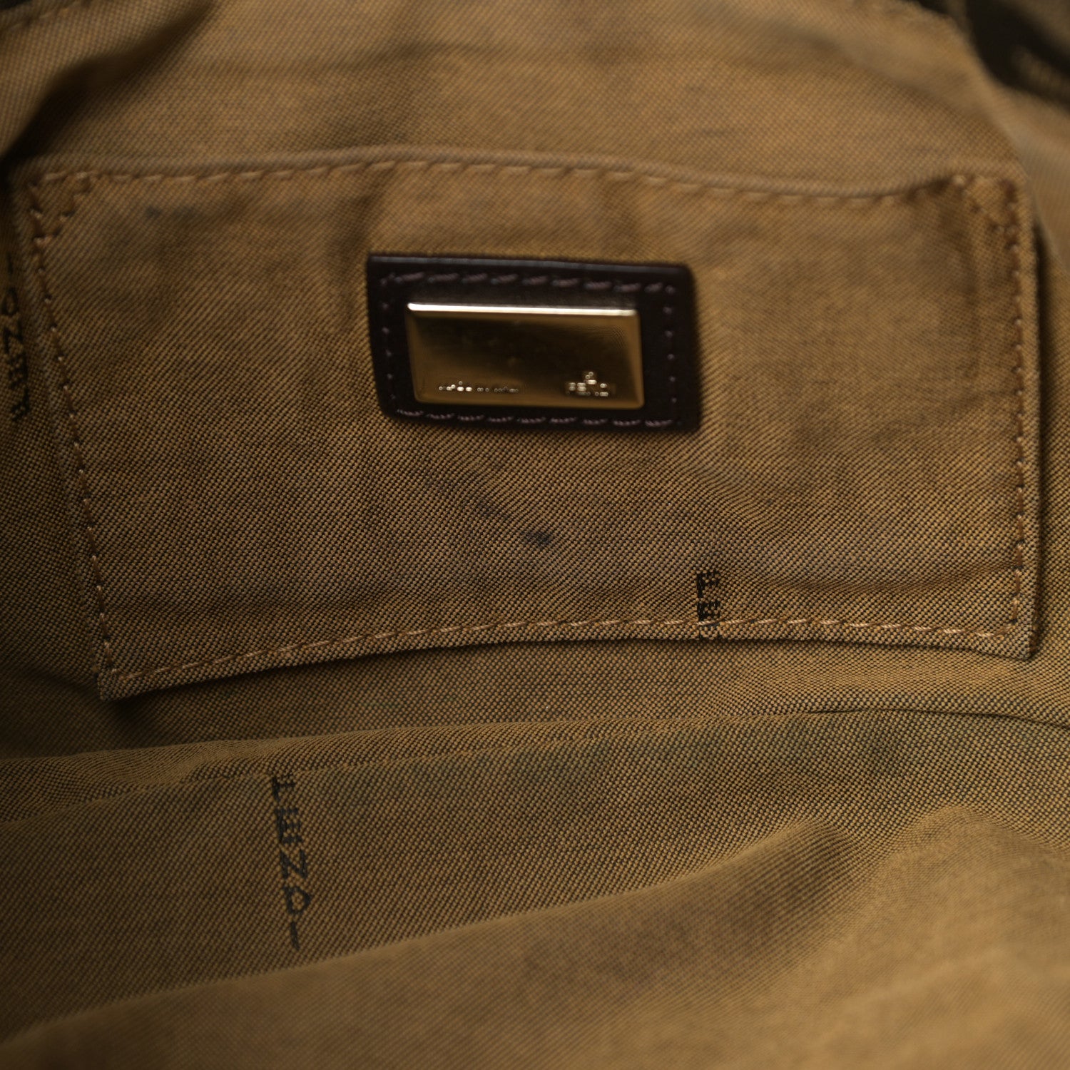 Fendi Zucca Small Chef Shoulder Bag Tobacco 11 of 16