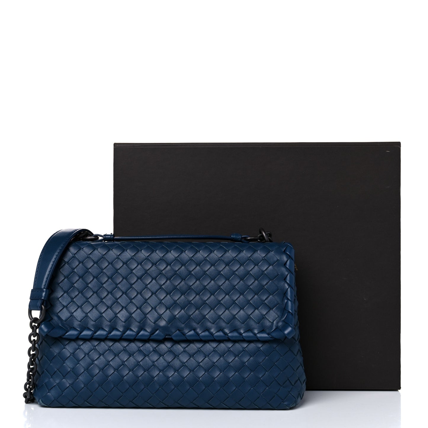 Nappa Intrecciato Small Olimpia Bag Denim