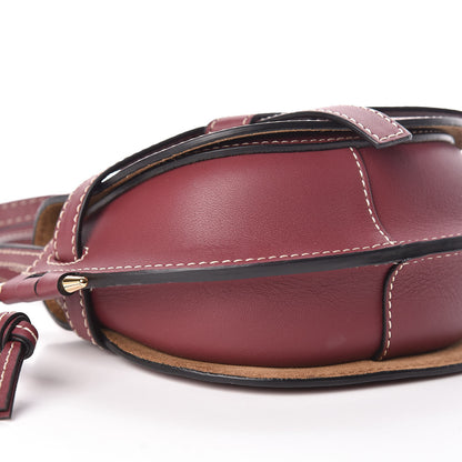 Loewe Calfskin Mini Gate Crossbody Bag Wine 7 of 9