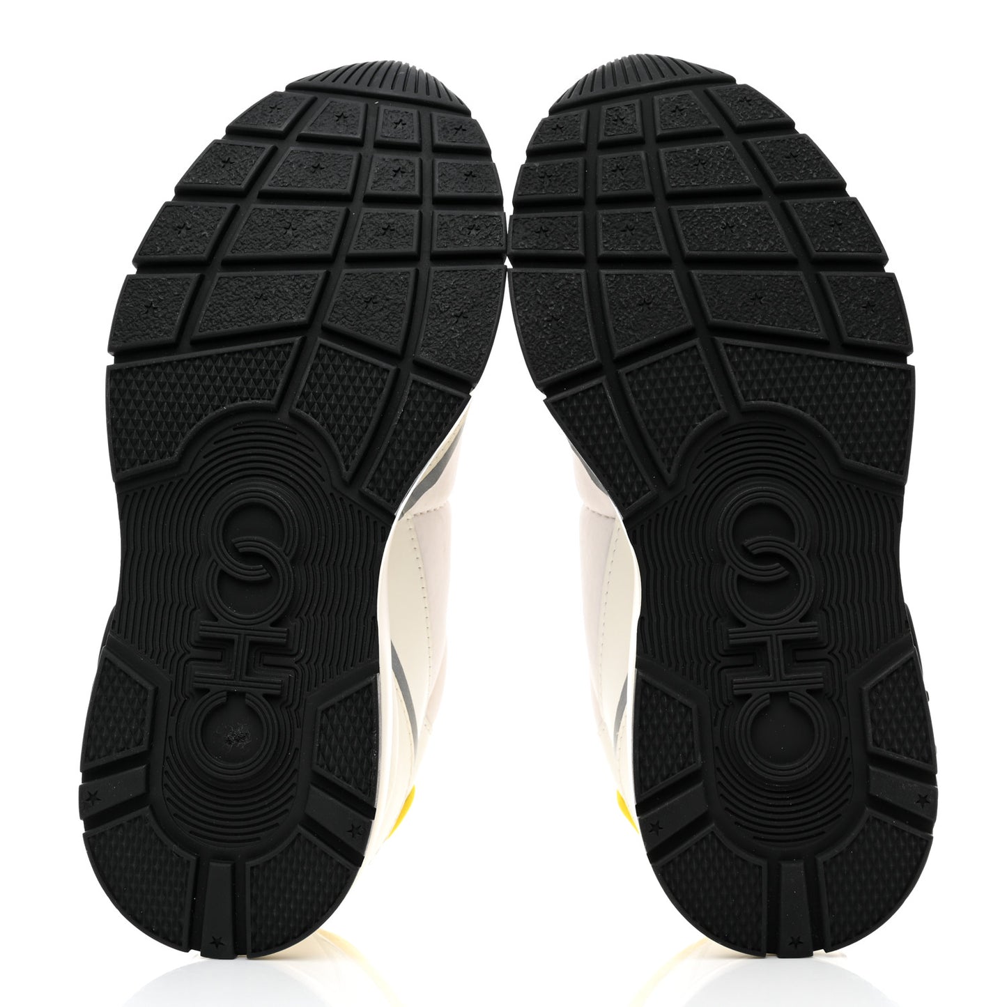 Calfskin Neoprene Raine Sneakers 37 White Yellow