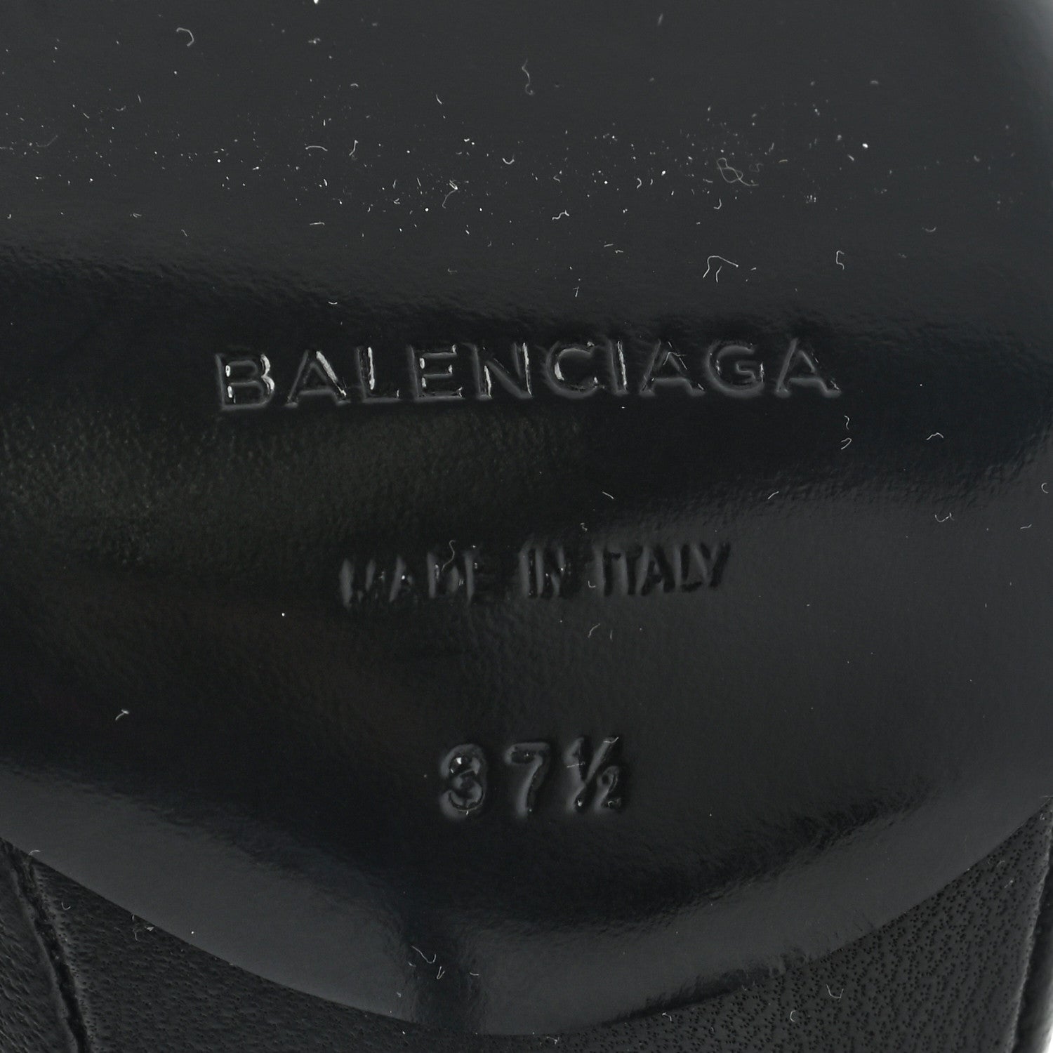 Balenciaga Lambskin Open Toe Glove Sandal 37.5 Black Purple 8 of 12