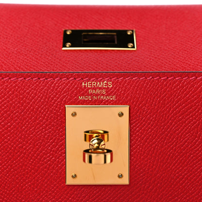 Hermes Epsom Kelly Sellier 28 Rouge Casaque 6 of 11