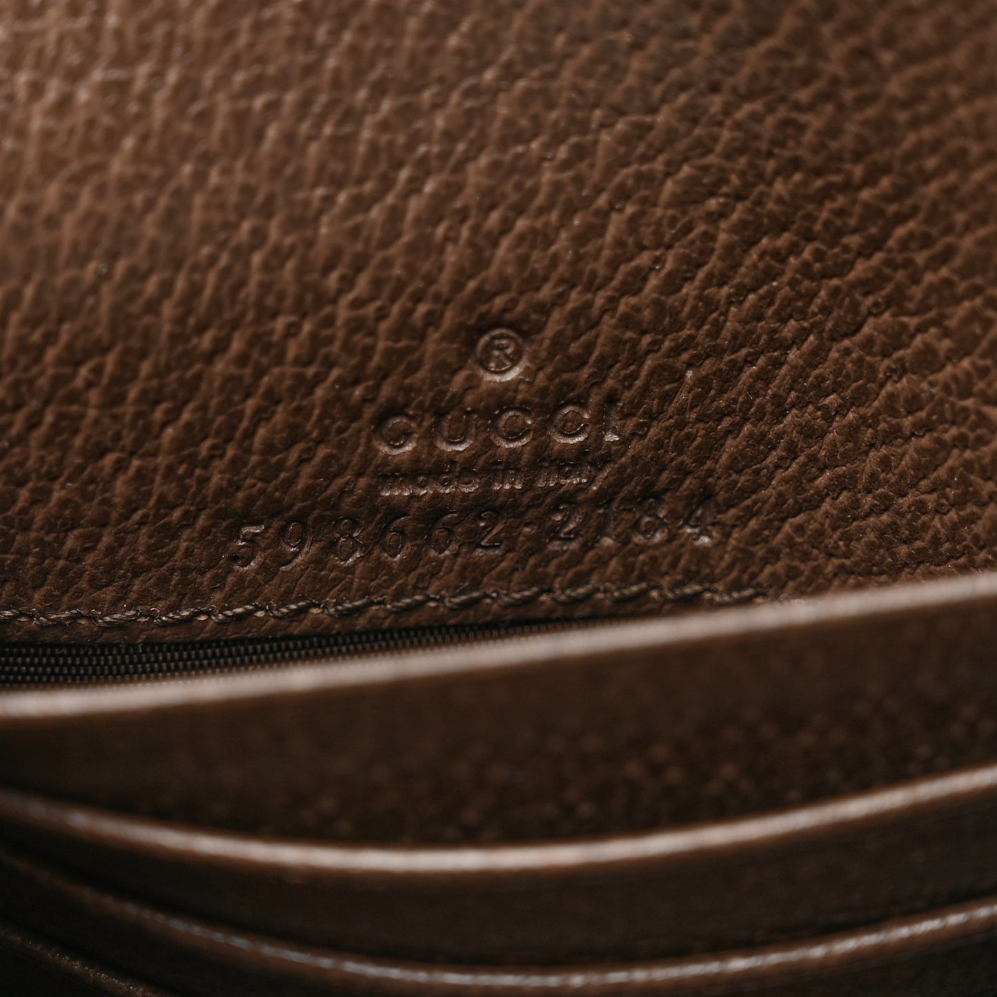 GG Supreme Monogram Textured Calfskin Web Ophidia Card Case Wallet Beige Ebony New Acero