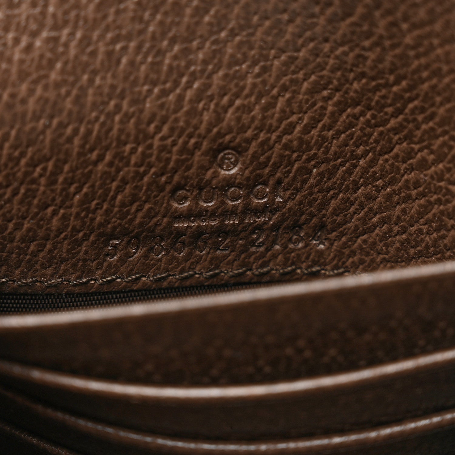 Gucci GG Supreme Monogram Textured Calfskin Web Ophidia Card Case Wallet Beige Ebony New Acero 6 of 6