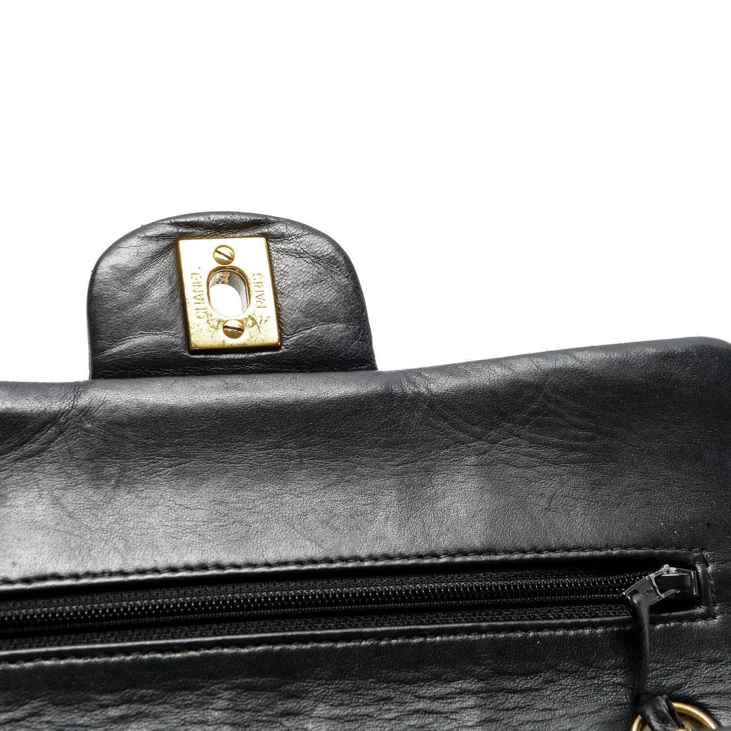 Chanel Lambskin Quilted Small Double Flap Black 8 of 9