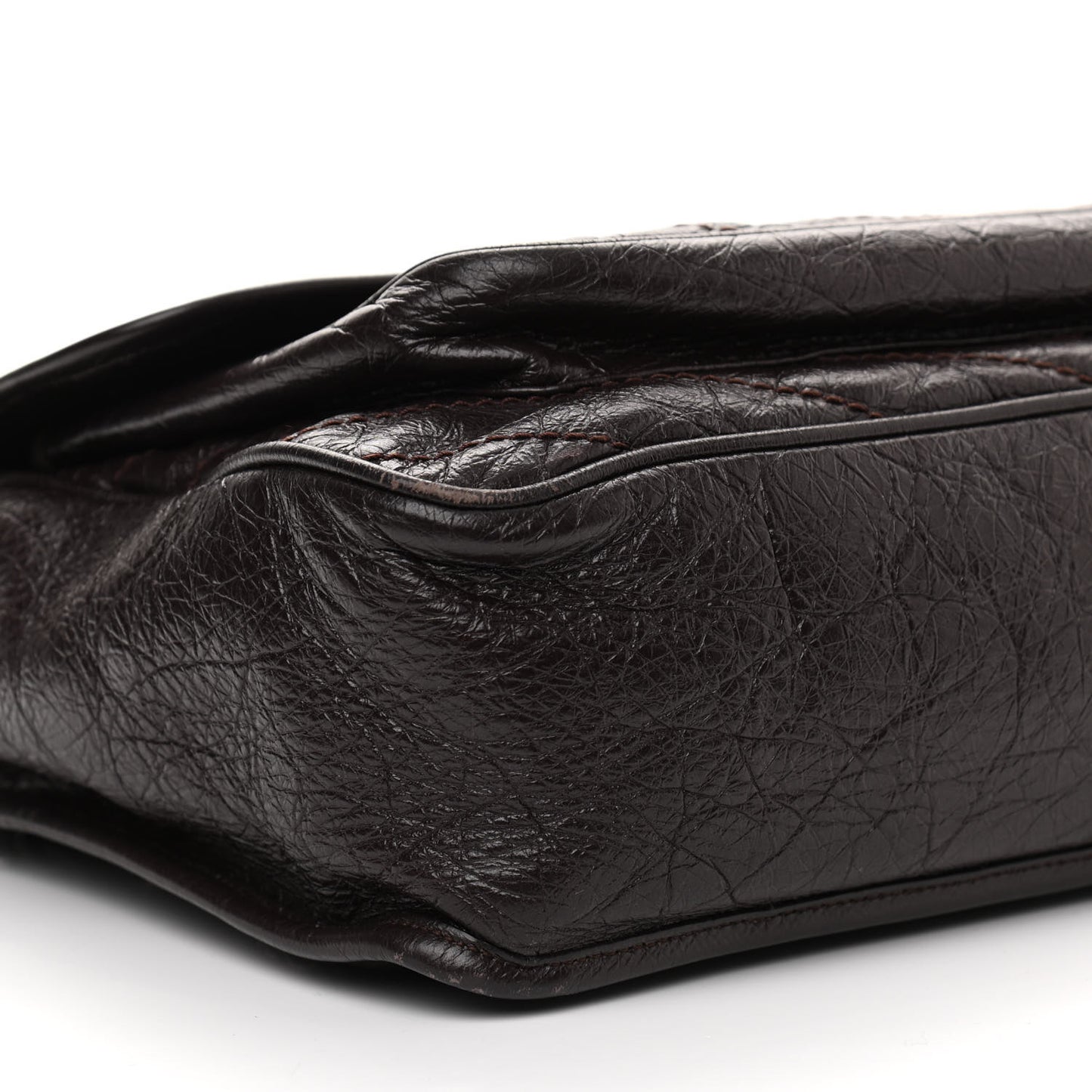 Crinkled Calfskin Matelasse Monogram Large Niki Chain Satchel Tulip