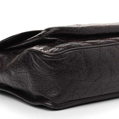 Saint Laurent Crinkled Calfskin Matelasse Monogram Large Niki Chain Satchel Tulip 9 of 14