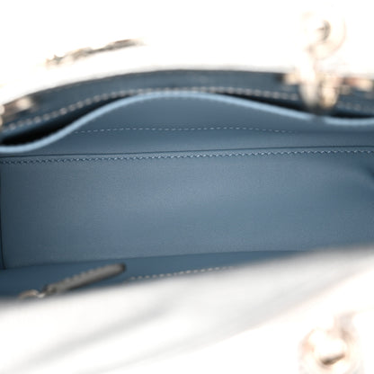 Christian Dior Metallic Grained Calfskin Cannage Small Lucky Badges My Lady Dior Silver 5 of 16