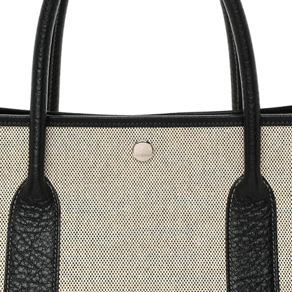 Hermes Toile Buffle Skipper Garden Party 36 MM Tote Black 8 of 12