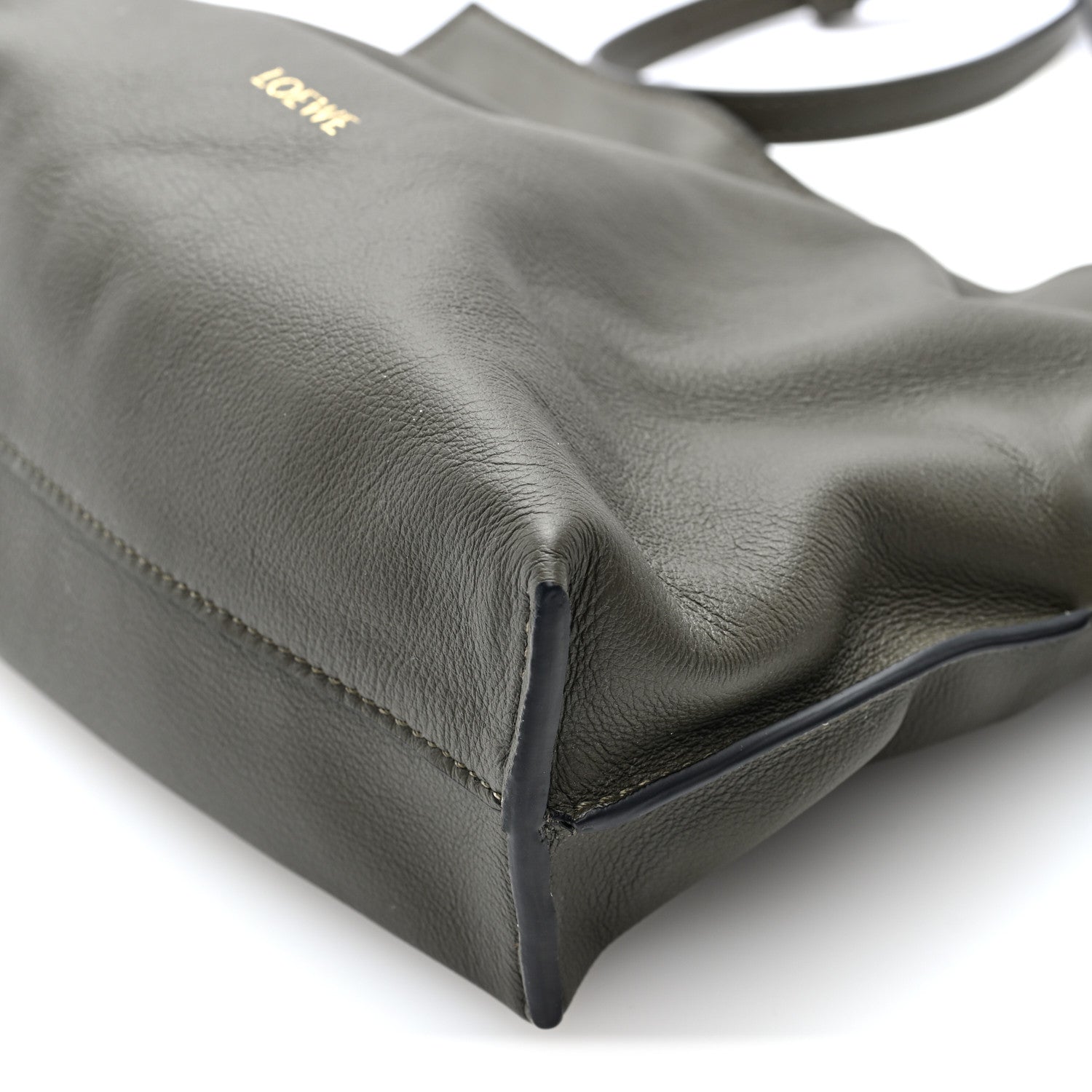 Loewe Calfskin Mini Flamenco Knot Clutch Dark Khaki 9 of 9