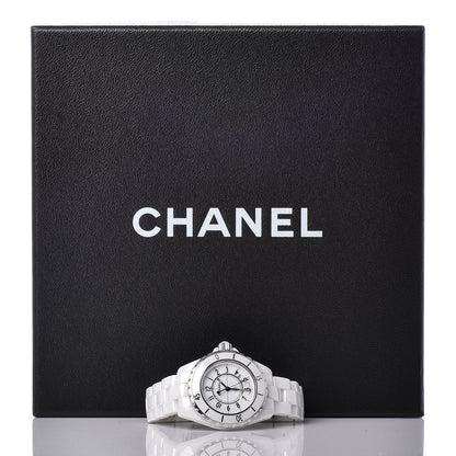 Chanel Stainless Steel Ceramic 33mm J12 Quartz Watch White 9 of 9