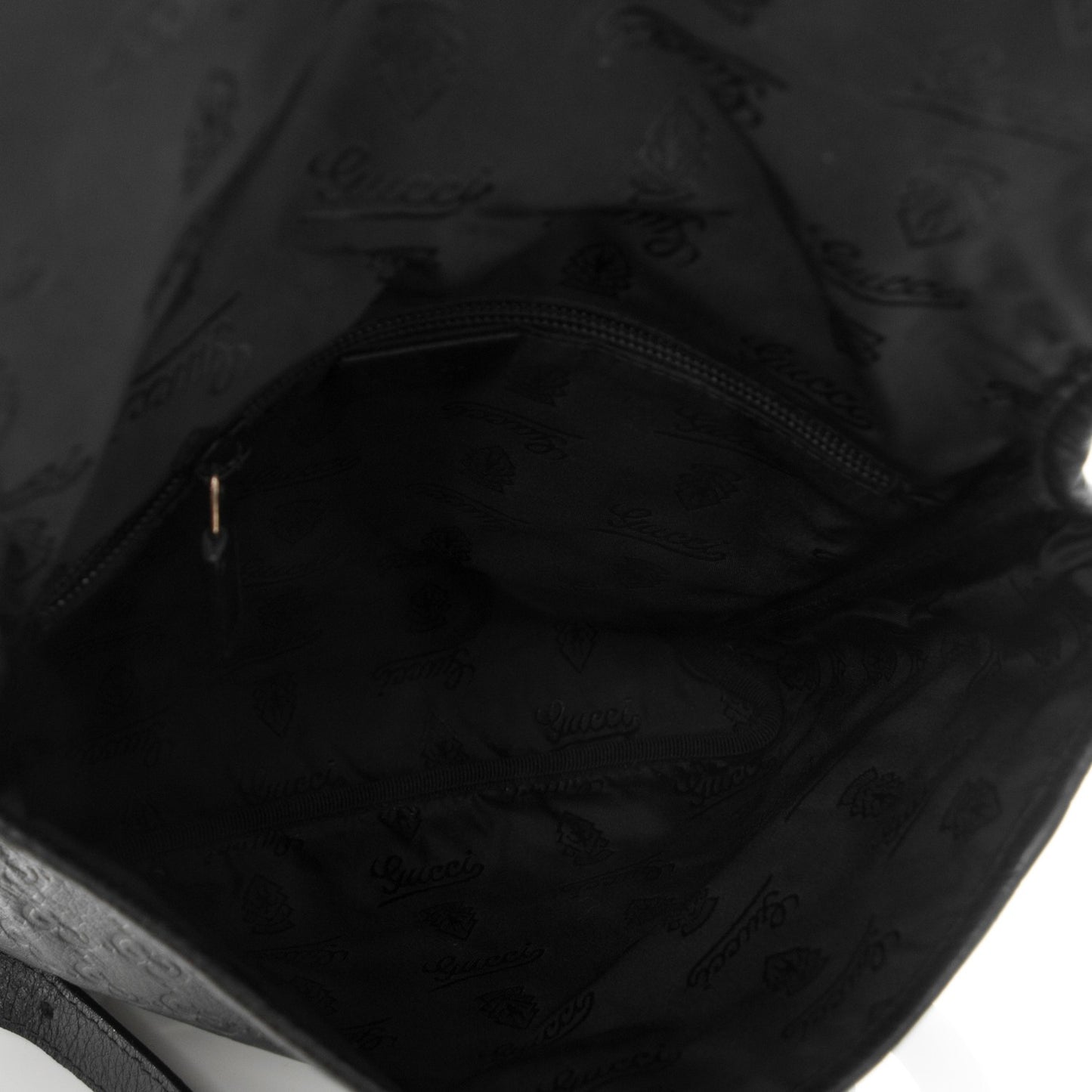 Guccissima Small Flap Messenger Bag Black