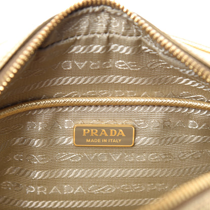 Prada Metallic Saffiano Belt Bag Gold 9 of 10