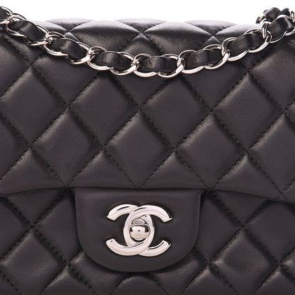 Chanel Lambskin Quilted Mini Rectangular Flap Black 12 of 12
