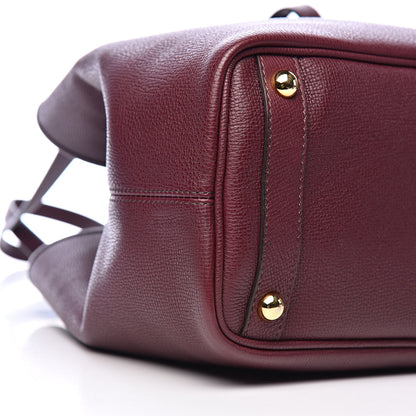 Burberry Grainy Calfskin Medium Honeybrook Tote Dark Plum 8 of 11