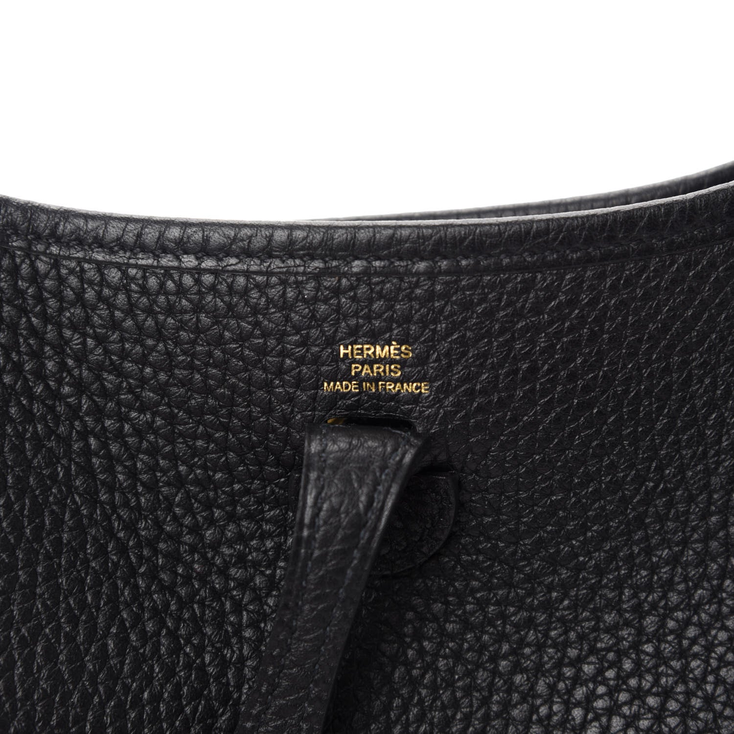 Hermes Taurillon Clemence Evelyne TPM Black 8 of 11