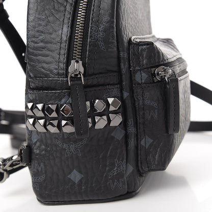 MCM Visetos Studded X-Mini Bebe Boo Backpack Black 11 of 11