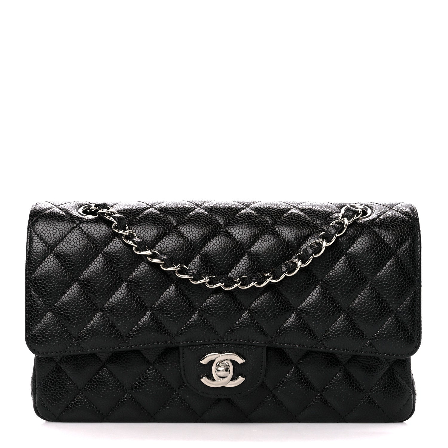 Chanel Caviar Quilted Medium Double Flap Black 1 of 11