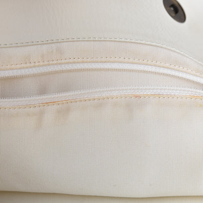Chanel Calfskin Chain CC Small Tote White 16 of 22