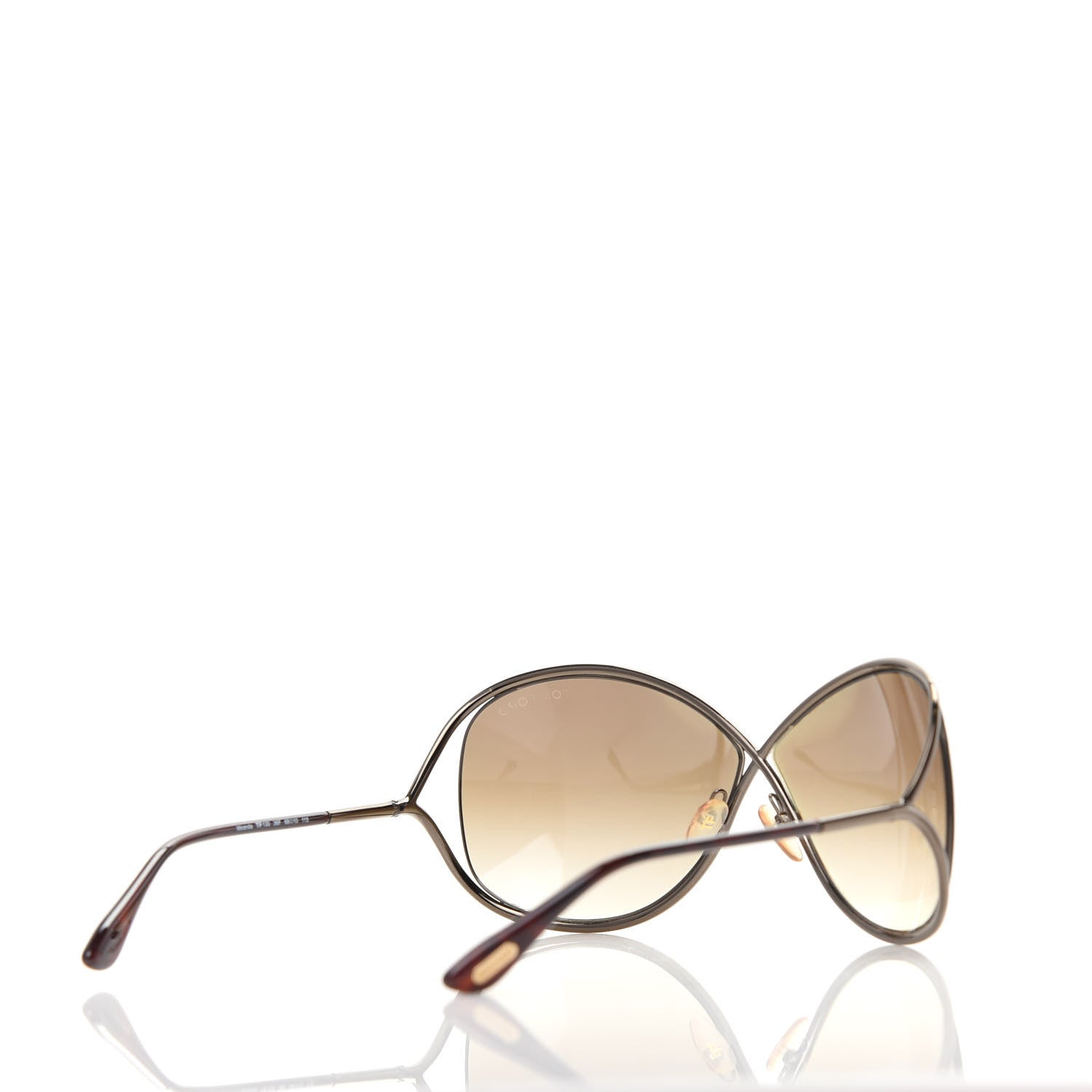 Tom Ford Metal Miranda Crossover Sunglasses TF130 Shiny Bronze 4 of 8