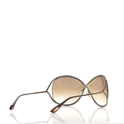 Tom Ford Metal Miranda Crossover Sunglasses TF130 Shiny Bronze 4 of 8