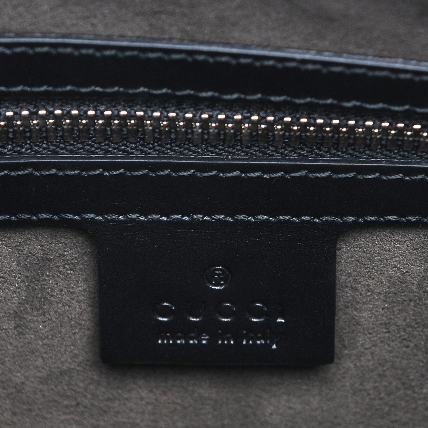 Gucci Guccissima Signature Messenger Bag Black 6 of 7