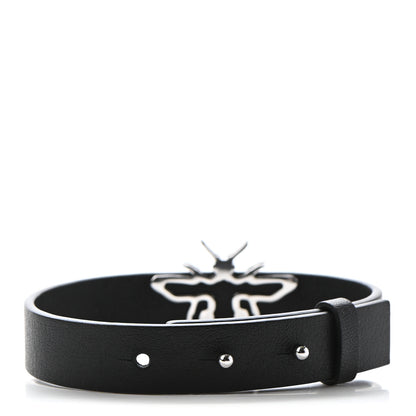 Christian Dior Calfskin Dior Bee Bracelet Black 3 of 4