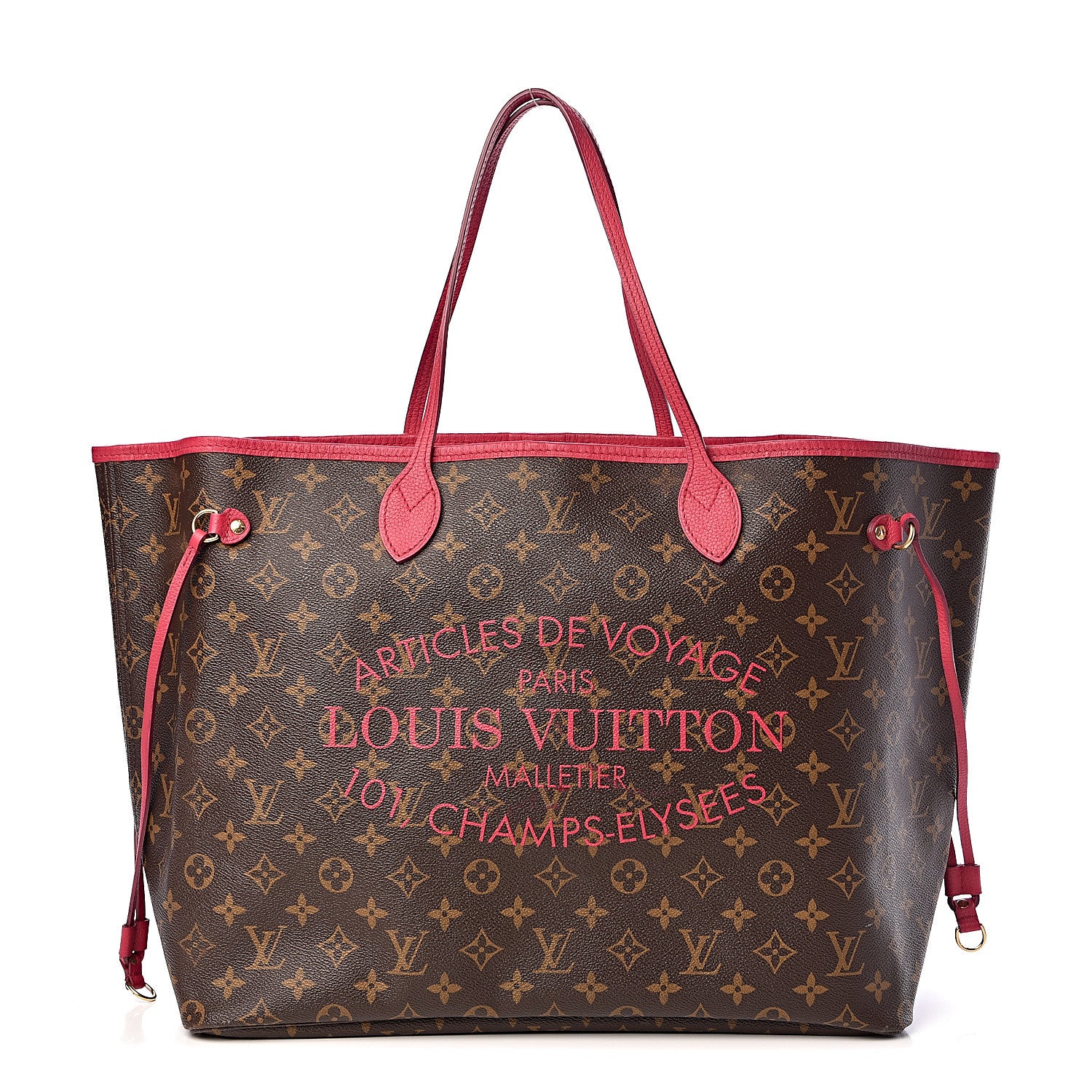 Louis Vuitton Monogram Articles de Voyage Ikat Neverfull GM Rose Indien 1 of 11