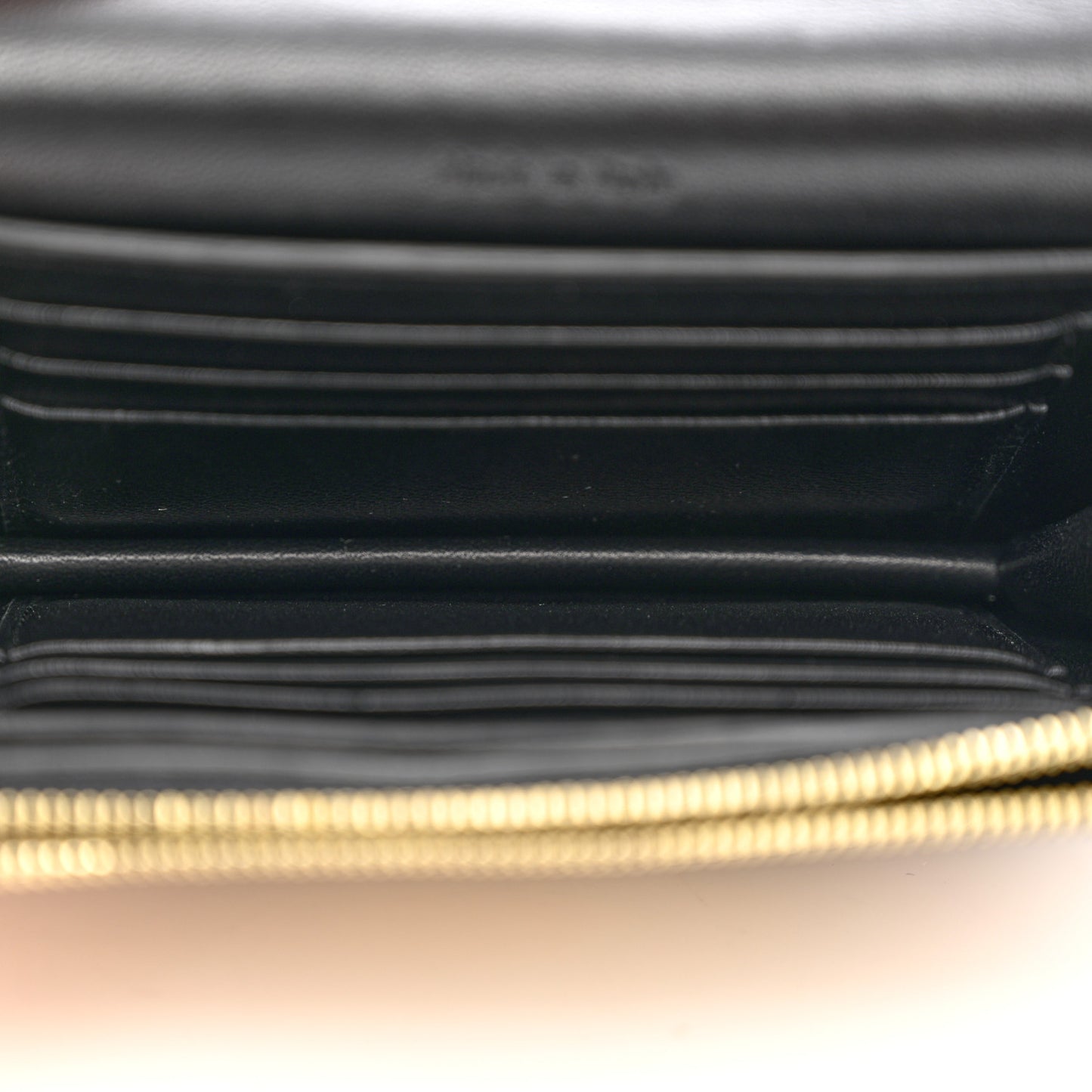 Calfskin Lizard Diamond Compact Multifunction Wallet Beige Black