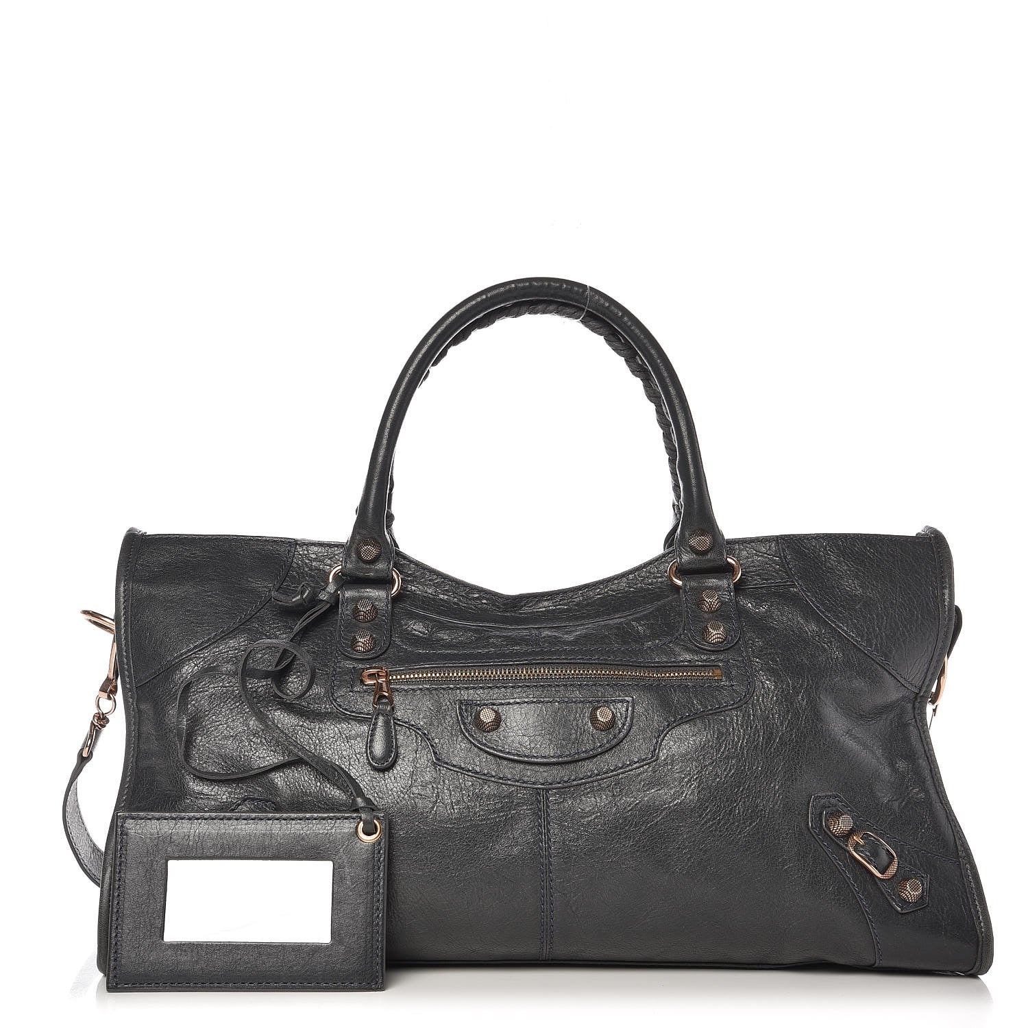 Balenciaga Agneau Giant 12 Rose Gold Hardware Part Time Anthracite 1 of 11