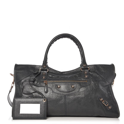 Balenciaga Agneau Giant 12 Rose Gold Hardware Part Time Anthracite 1 of 11
