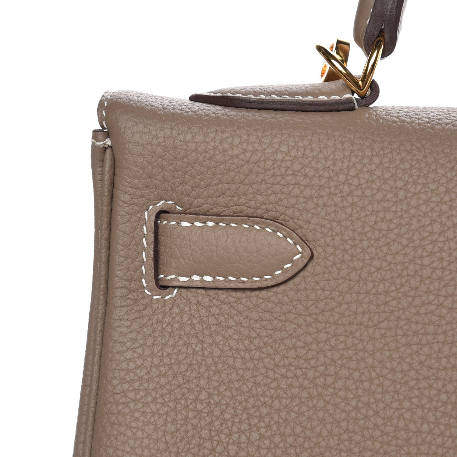 Hermes Togo Kelly Retourne 32 Etoupe 9 of 30