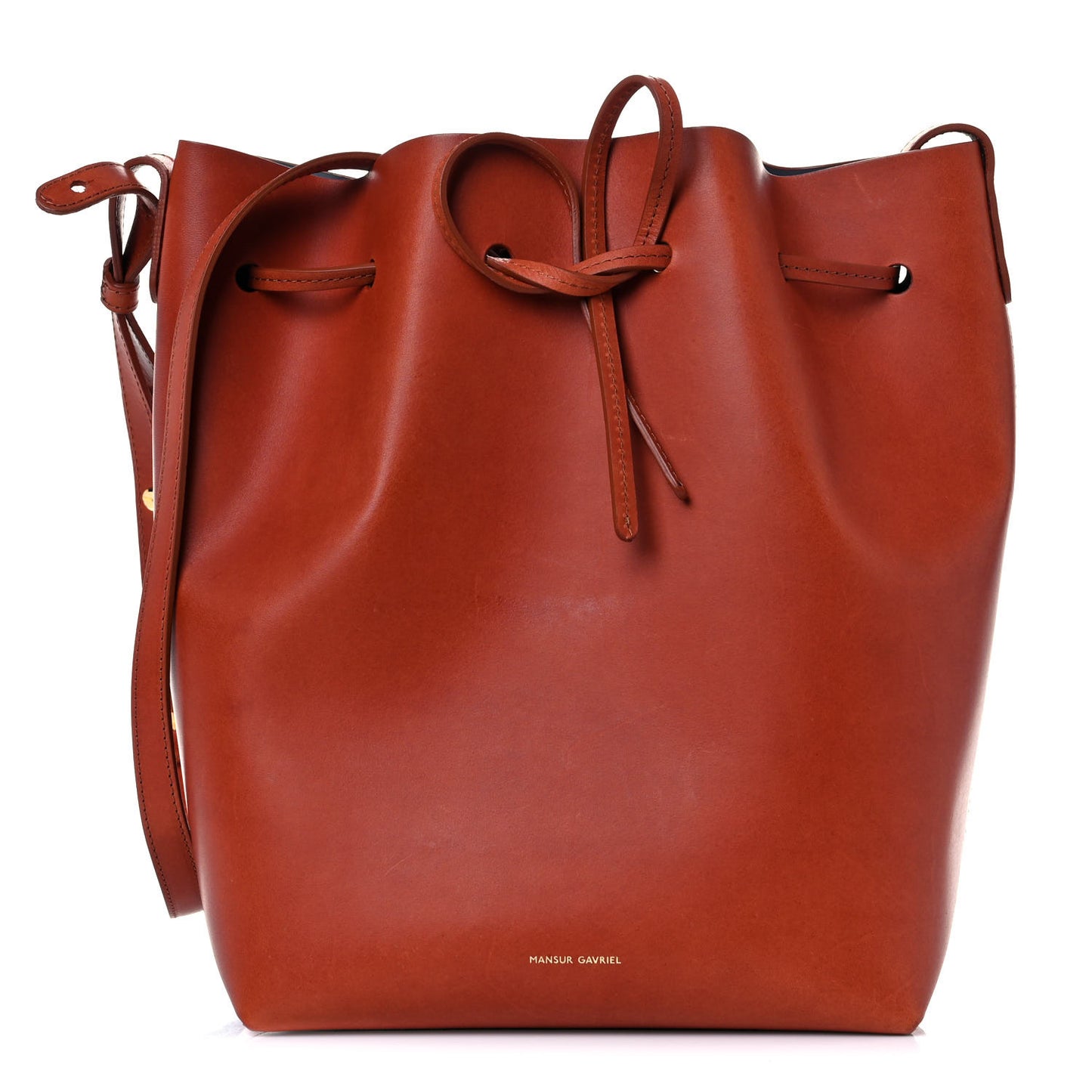 Calfskin Bucket Bag Brandy